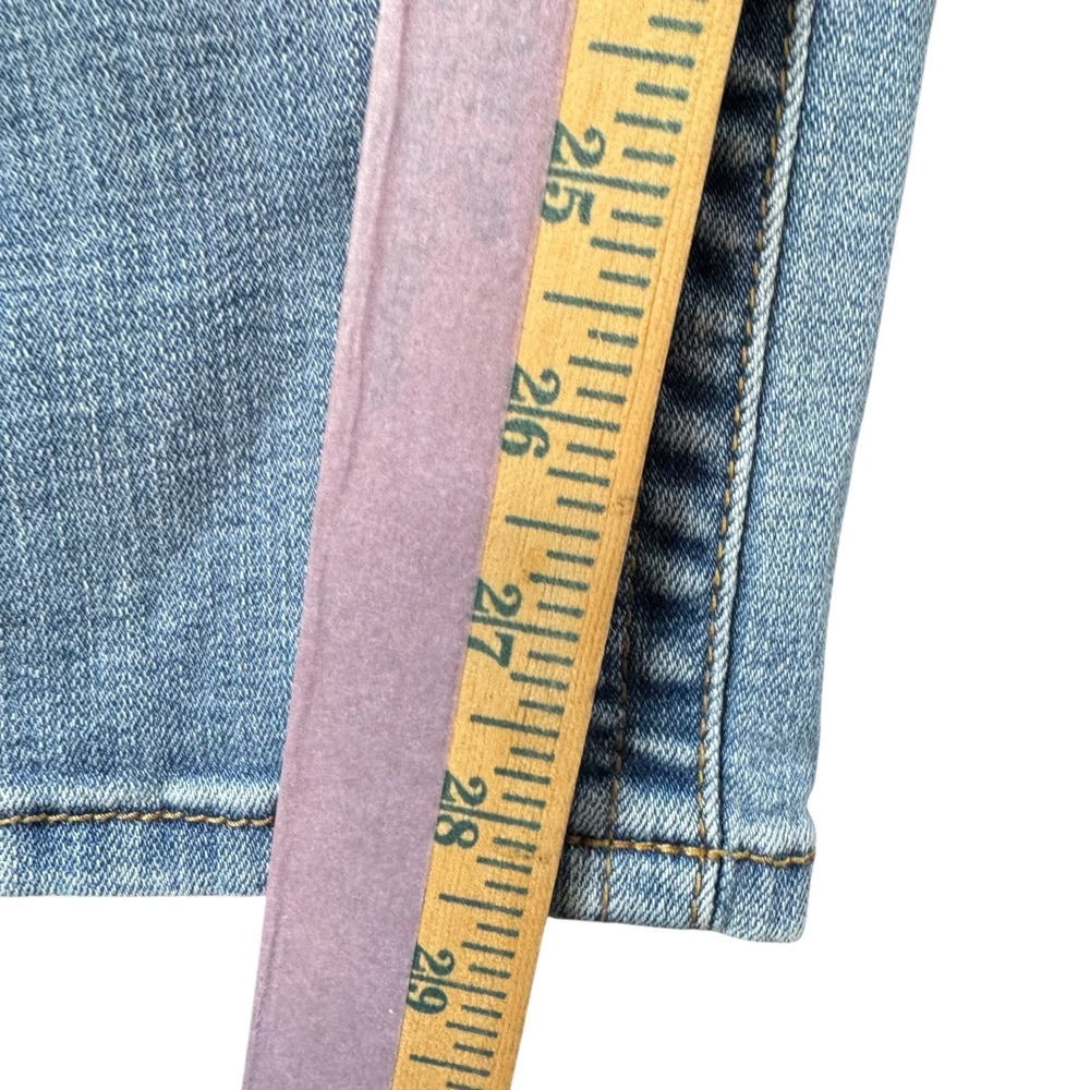 Seven7 Womens Skinny Jeans Light Wash Distressed Ripped Knee Size 10 Stretch - Picture 4 of 8